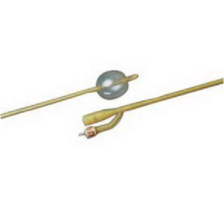 Indwelling Catheter - Bardex® Lubricath® Foley 2-Way Standard Tip 3 cc Balloon Hydrophilic Polymer Coated Latex