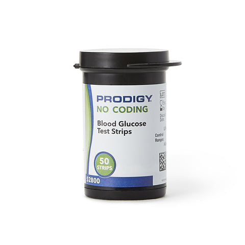 Diabetic Test Strips - Prodigy No Coding, For Use With Prodigy® Autocode and Prodigy® Voice Blood Glucose Meters