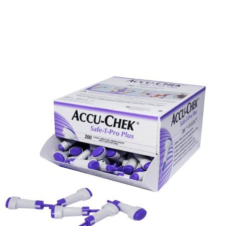 Lancet - Roche Diagnostics Safe-T-Pro Adjustable Depth Lancet Needle 23 Gauge